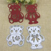 Stanzschablonen "Teddybär #1" | 8 cm x 6 cm | 2-teilig