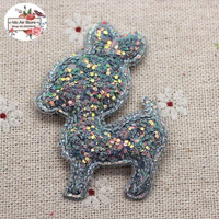 Applikation "Hirsch" | 36 mm x 55 mm | 12 Stück