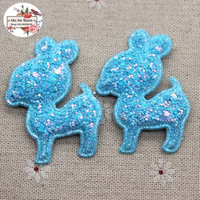 Applikation "Hirsch" | 36 mm x 55 mm | 12 Stück