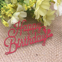 Stanzschablone "Happy Birthday #1" | 7 cm x 4,5 cm