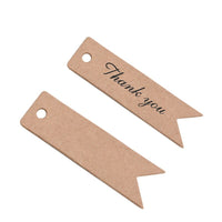 
              Papier-Anhänger "Handmade"/"Thank You" | 7 cm x 2 cm | 100 Stück
            
