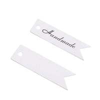 
              Papier-Anhänger "Handmade"/"Thank You" | 7 cm x 2 cm | 100 Stück
            