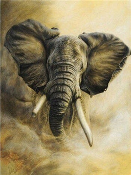 Diamantstickerei-Set "Elefant #11" | 40 cm x 30 cm - 70 cm x 50 cm