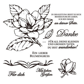 Clear Stempel-Set "Blumengrüße"