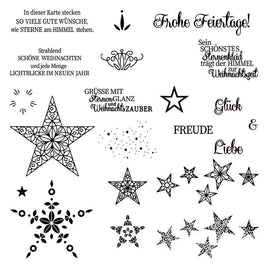 Clear Stempel-Set "Weihnachtsgrüße #5"