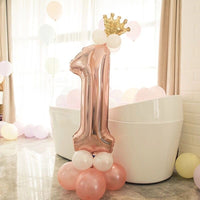 
              Rosa Zahlenballon-Set | 0 - 9 | 13-teilig
            