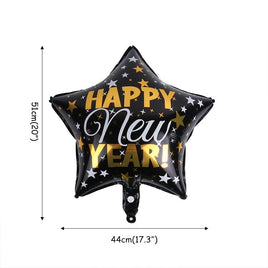 Ballon #1 "Happy New Year" 51 cm x 44 cm