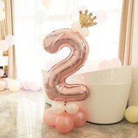 
              Rosa Zahlenballon-Set | 0 - 9 | 13-teilig
            