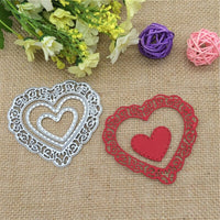 
              Stanzschablonen "Herz-Set #4" | 8,3 cm x 7,7 cm | 3-teilig
            