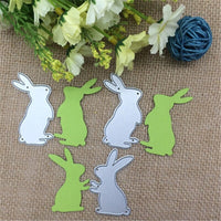 
              Stanzschablonen "Hase / Kaninchen #1" | 4,3 cm - 5,3 cm | 3-teilig
            