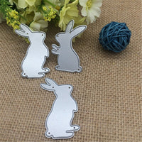 
              Stanzschablonen "Hase / Kaninchen #1" | 4,3 cm - 5,3 cm | 3-teilig
            