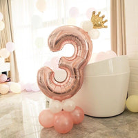 
              Rosa Zahlenballon-Set | 0 - 9 | 13-teilig
            