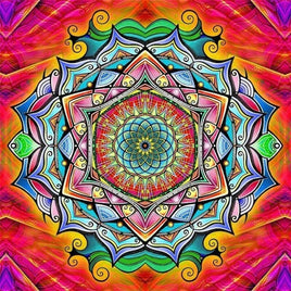 Diamantstickerei-Set "Mandala #3" | 35 cm x 35 cm - 60 cm x 60 cm