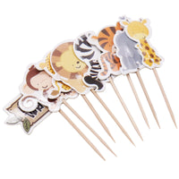 
              Vorsicht Wilde Tiere - Cupcake Topper | 24 Stück
            