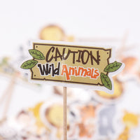 
              Vorsicht Wilde Tiere - Cupcake Topper | 24 Stück
            