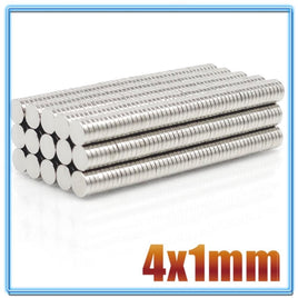 N35 Neodym Magnete | 4 mm x 1 mm | Scheiben | 100 Stück