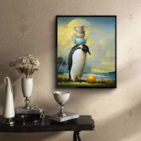 
              Diamantstickerei-Set "Pinguin" | 40 cm x 30 cm - 70 cm x 50 cm
            