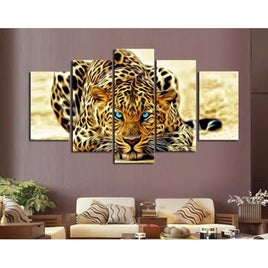 Diamantstickerei-Set "Leopard" | Multi Panel | 5-teilig