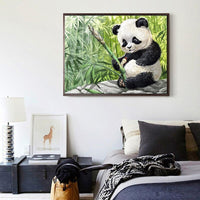 
              Diamantstickerei-Set "Panda Baby" | 30 cm x 40 cm - 50 cm x 70 cm
            