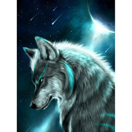 Diamantstickerei-Set "Wolf #2" | 40 cm x 30 cm - 70 cm x 50 cm