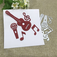 
              Stanzschablonen "Musik #1" | 12,3 cm x 9 cm | 5-teilig
            