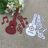 
              Stanzschablonen "Musik #1" | 12,3 cm x 9 cm | 5-teilig
            