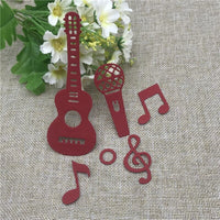 
              Stanzschablonen "Musik #1" | 12,3 cm x 9 cm | 5-teilig
            
