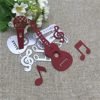 
              Stanzschablonen "Musik #1" | 12,3 cm x 9 cm | 5-teilig
            