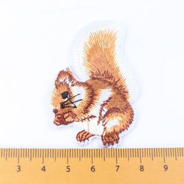 Applikation "Eichhörnchen" | 6 cm x 3,5 cm | 5 Stück