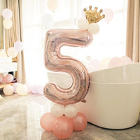 
              Rosa Zahlenballon-Set | 0 - 9 | 13-teilig
            