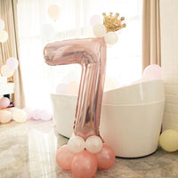 
              Rosa Zahlenballon-Set | 0 - 9 | 13-teilig
            