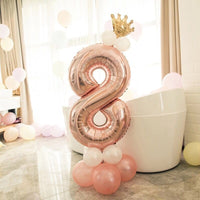 
              Rosa Zahlenballon-Set | 0 - 9 | 13-teilig
            