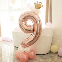 
              Rosa Zahlenballon-Set | 0 - 9 | 13-teilig
            
