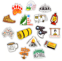 
              Sticker "Camping" 50 Stück
            