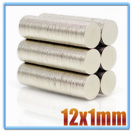 N35 Neodym Magnete | 12 mm x 1 mm | Scheiben | 50 Stück