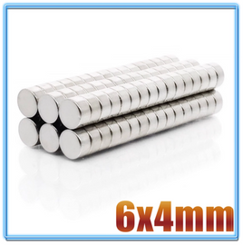 N35 Neodym Magnete | 6 mm x 4 mm | Scheiben | 50 Stück