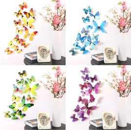 3D Schmetterlinge 12 Stück