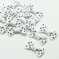 
              Mini Satin Schleifen | Gepunktet | 3 cm x 1,5 cm | 25 Stück
            
