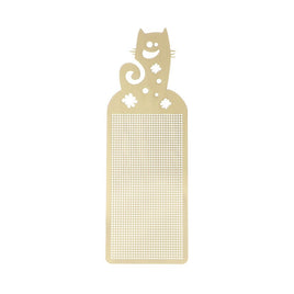 Lesezeichen "Katze" | Gold | 14,5 cm x 5 cm