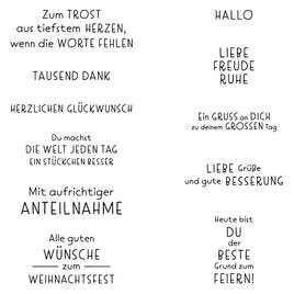 Clear Stempel-Set "Grüße #2" | 14 cm x 14 cm