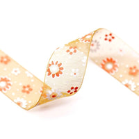 
              Chiffonband | 25 mm | 4,50 m | Blumenmotiv
            