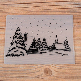 Prägeschablone "Winter #1" | 10,5 cm x 14,5 cm