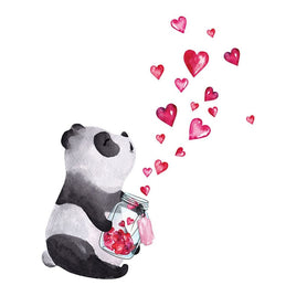 Wandtattoo "Panda" 47 cm x 38 cm