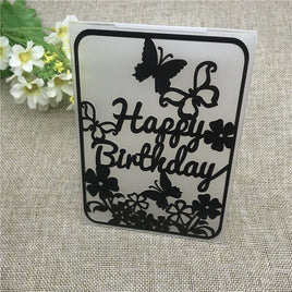 Prägeschablone "Happy Birthday #6" | 15 cm x 10,5 cm