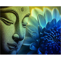 
              Diamantstickerei-Set "Buddha & Lotus" | 30 cm x 40 cm - 50 cm x 70 cm
            