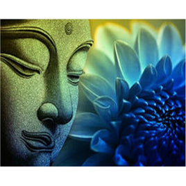 Diamantstickerei-Set "Buddha & Lotus" | 30 cm x 40 cm - 50 cm x 70 cm