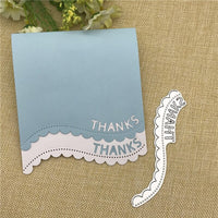 
              Stanzschablone "Thanks" | 12,2 cm x 2,5 cm
            