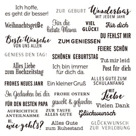 Clear Stempel-Set "Grüße #1"