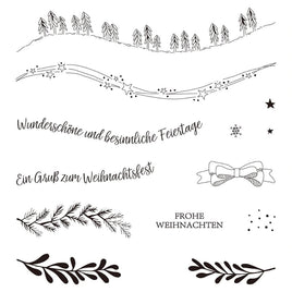 Clear Stempel-Set "Weihnachtsgrüße #2"