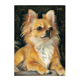 Diamantstickerei-Set "Chihuahua #2" | 40 cm x 30 cm - 70 cm x 50 cm